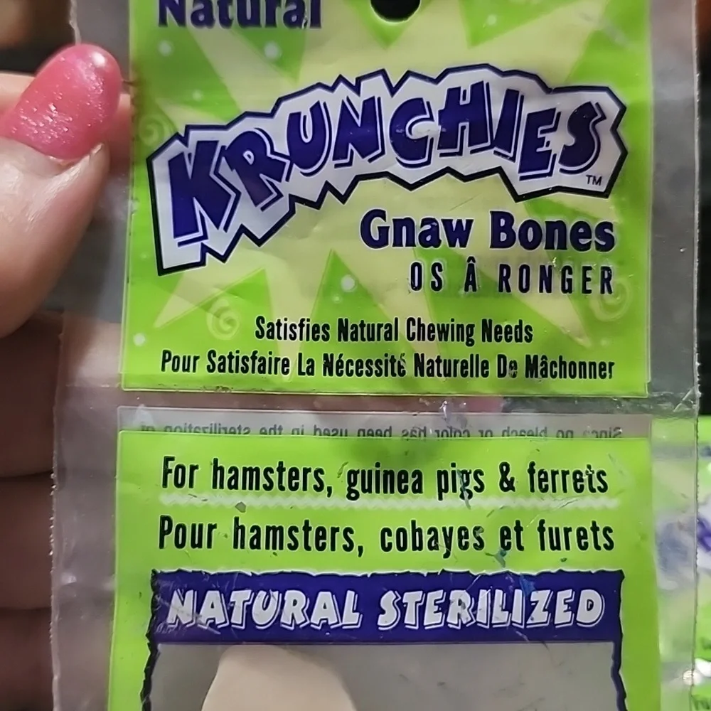 KRUNCHIES HAMPSTER, GUINEA PIG FERRET BONES natural krunchies